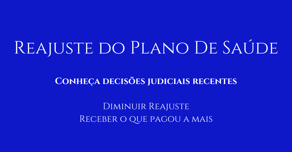 Reajuste do Plano de Saúde